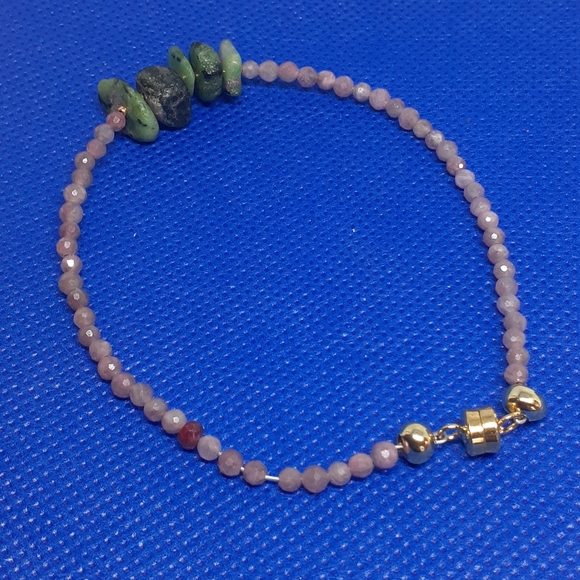 Authentic RUBY W RUBY ZIOLITE AND 24 K GOLD - Picture 6 of 6